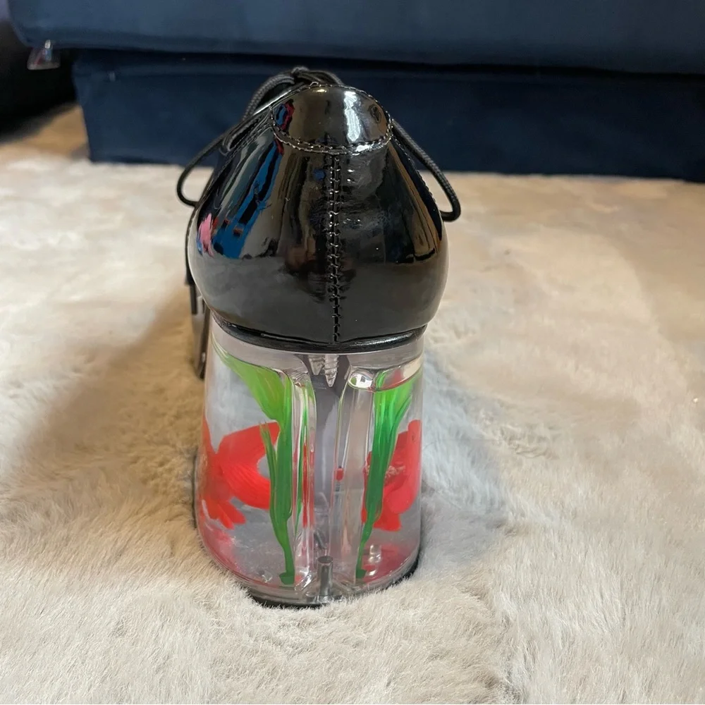 Funtasma Boots Mens 70s Platforms Black Floating Fish PIMP02 Left Shoe Only L 12 - Picture 4 of 10